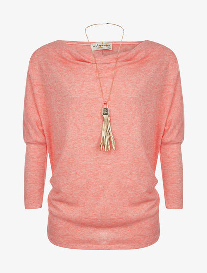 Pull doux chauve-souris - orange - 3