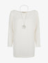 Pull doux et sautoir étoile - blanc - 1