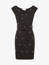 Robe perlée coeur-croisé - noir - 3