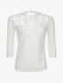 Top à plastron en dentelle - blanc - 3