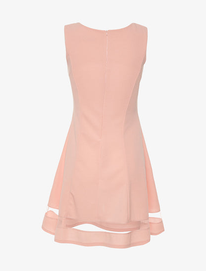 Robe basic bas transparent - rose - 2