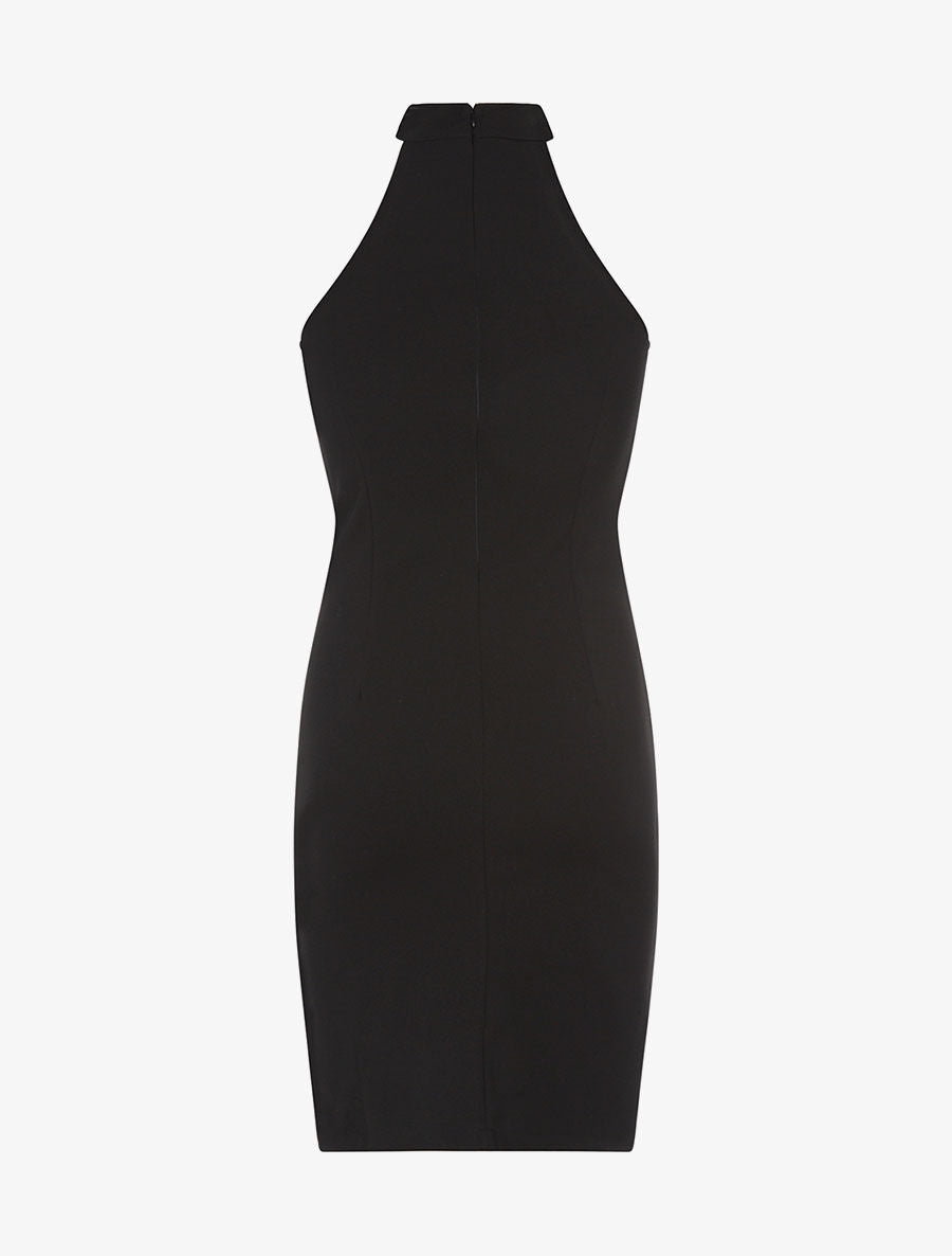 Robe bustier col chocker - noir - 2