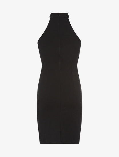 Robe bustier col chocker - noir - 2