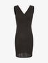 Robe poitrine à plis - noir - 1
