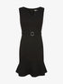 Robe anneau argenté à la taille - noir - 3
