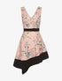 Robe imprimée bas asymétrique - rose - 3