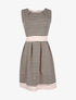 Robe patineuse rayée - rose - 1
