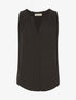 Débardeur ample en mousseline - noir - 3
