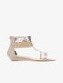 Nu-pieds chevilles à sequins - gris - 5