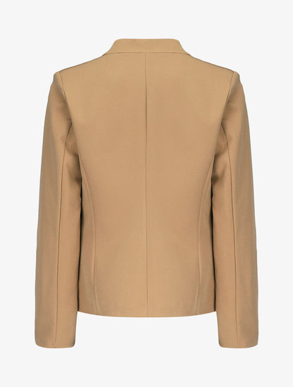 Veste unie ajustée - Camel - 2