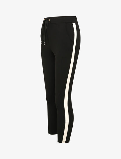 Pantalon jogger slim 7/8 taille haute - Noir - 3