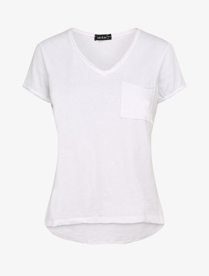 T-shirt droit uni manches courtes - Blanc - 1