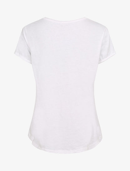 T-shirt droit uni manches courtes - Blanc - 2