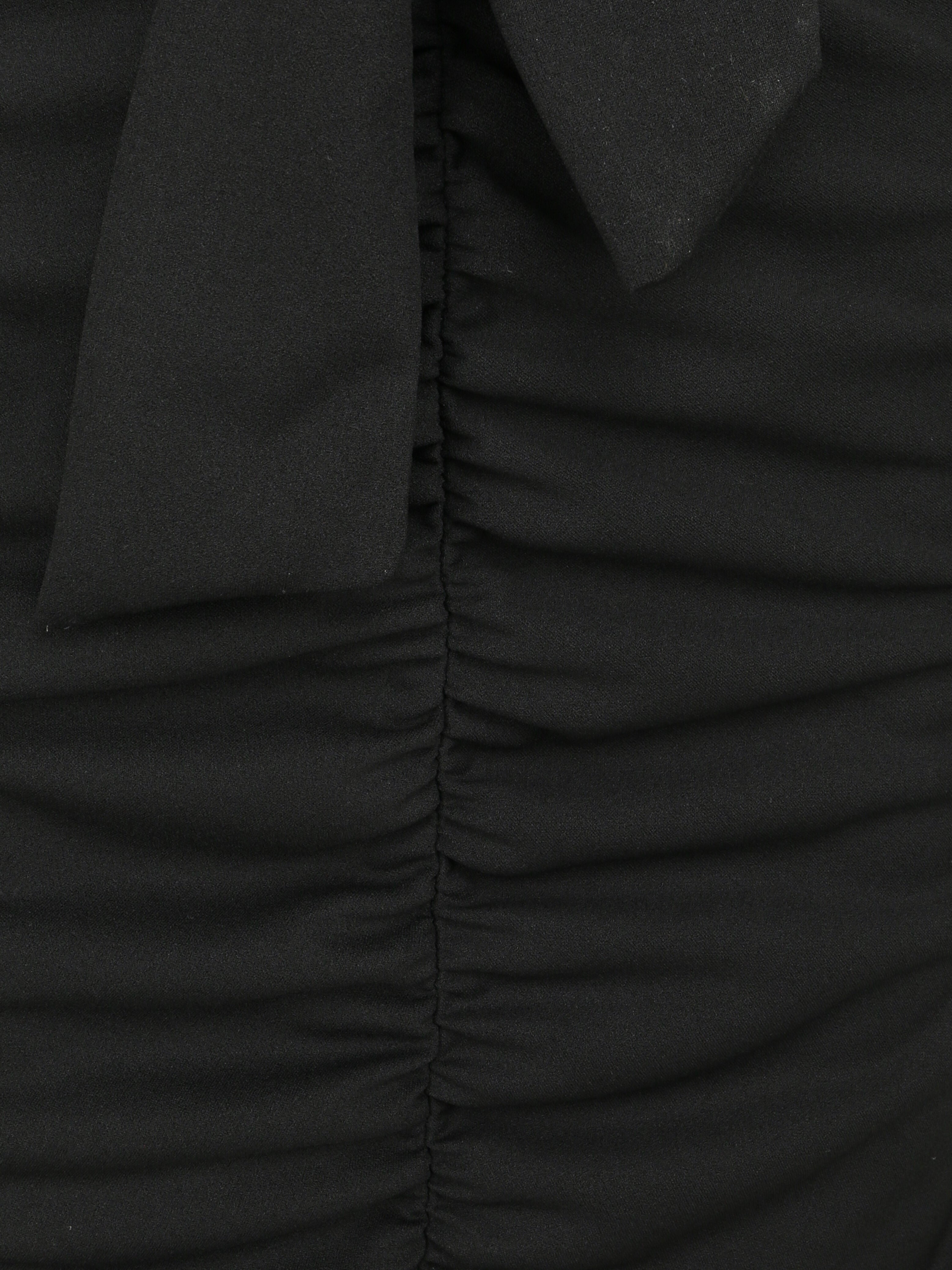 Robe moulante à détail froncés - Noir - 3