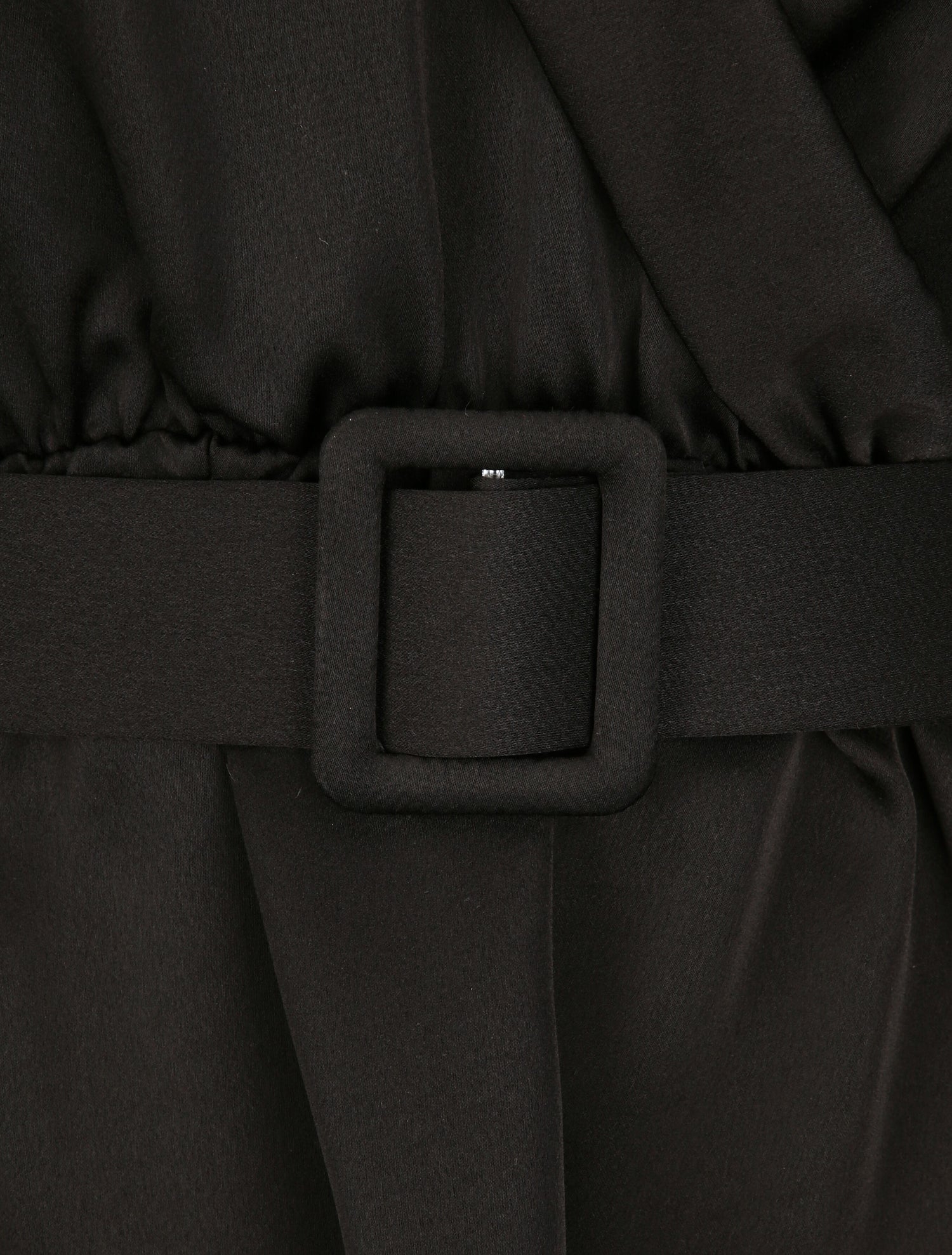 Blouse péplum satinée - Noir - 3