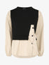 Sweat style chemise en trompe l&