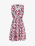 Robe patineuse imprimé lys - Rose - 1