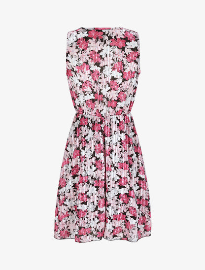 Robe patineuse imprimé lys - Rose - 2