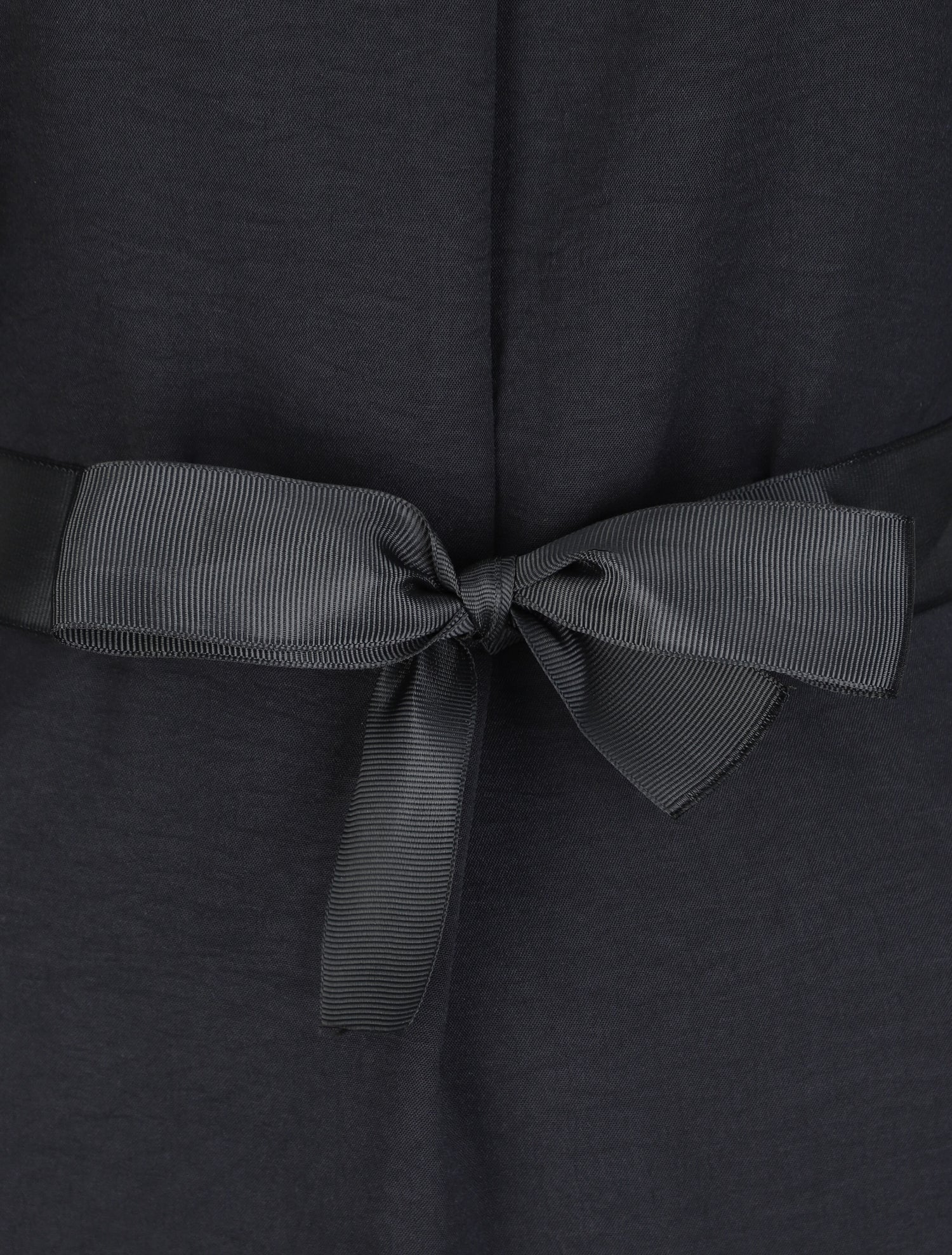 Blouse droite unie à manches 3/4 - Noir - 3