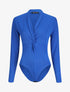 Body uni à col style noeud - Bleu roi - 1