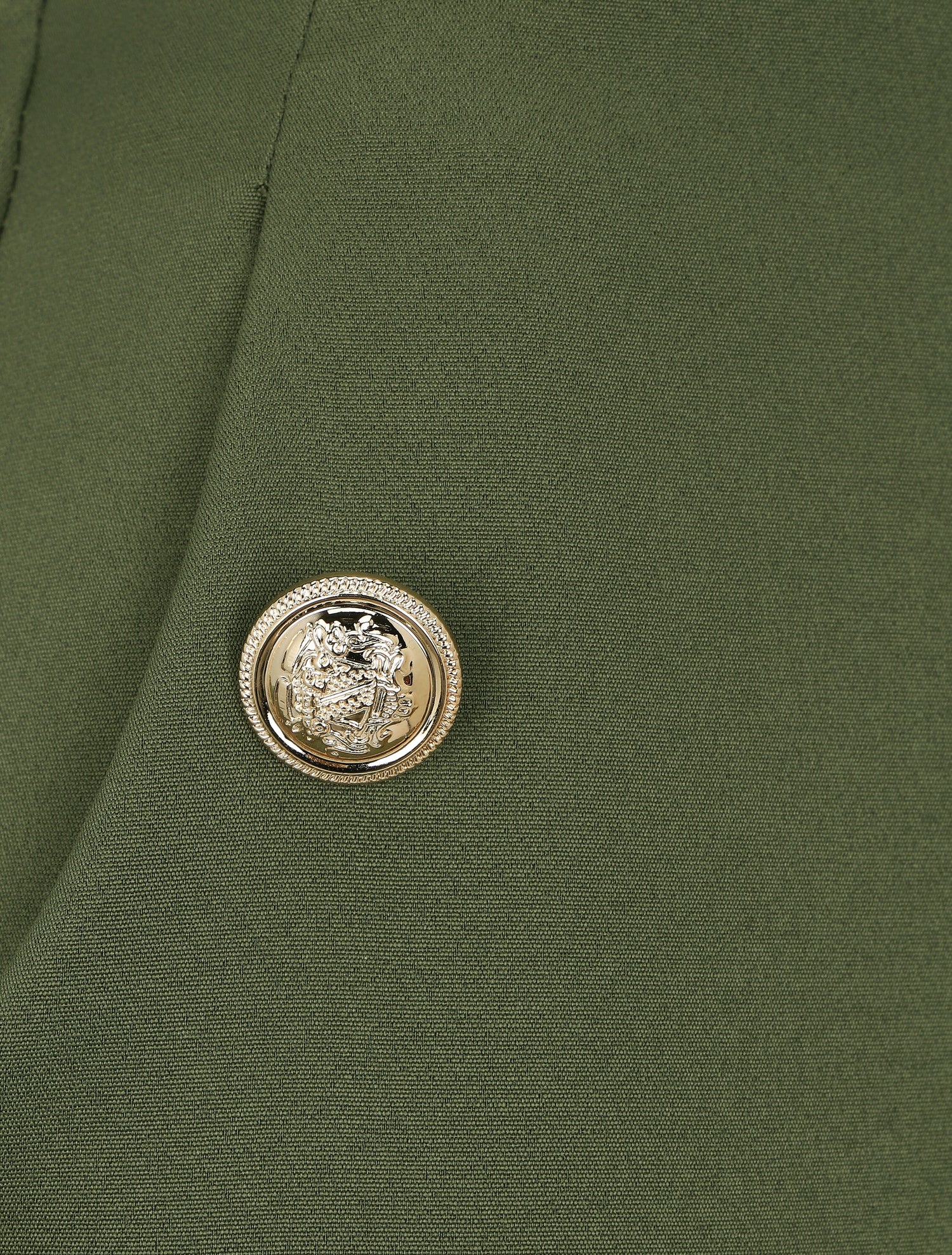 Pantalon slim à boutons stylisés - Kaki - 3