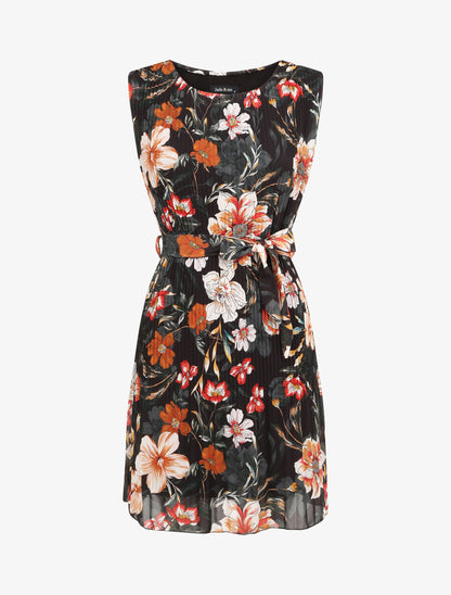 Robe plissée imprimé fleurs d&