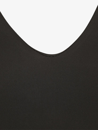 Body stretch à col V - Noir - 3