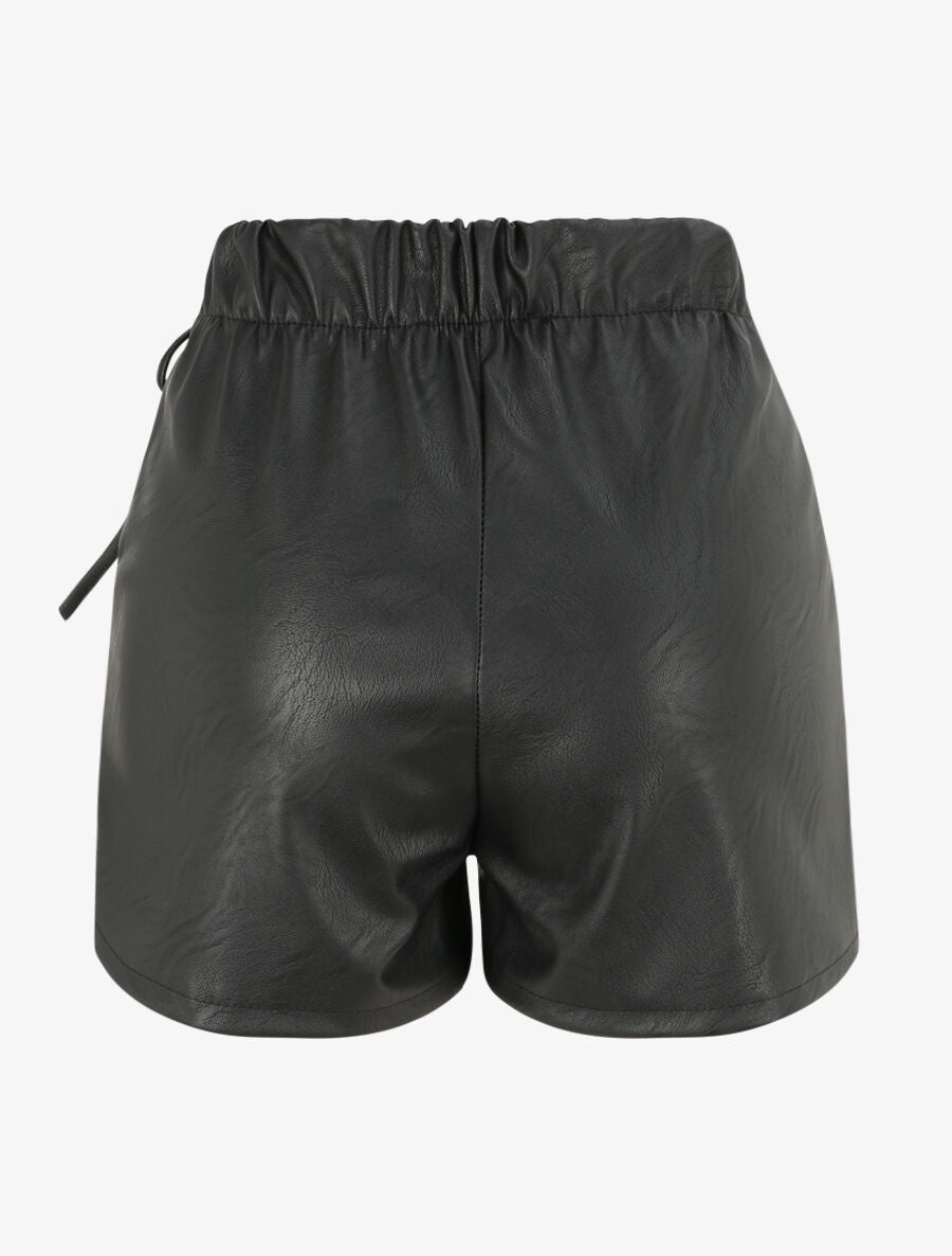 Short en simili style portefeuille - Noir - 2
