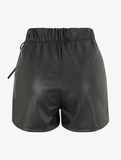 Short en simili style portefeuille - Noir - 2