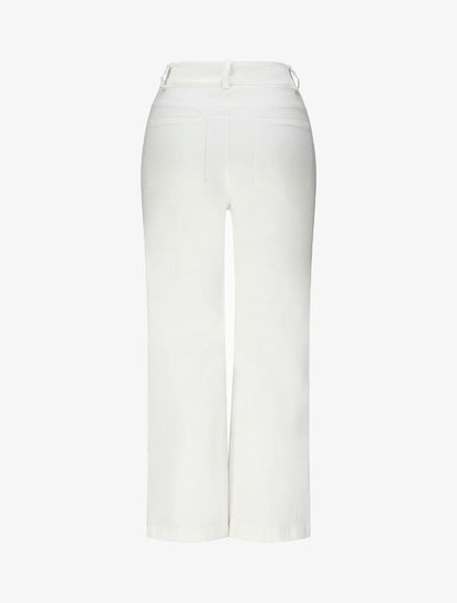 Pantalon 7/8 ample à taille haute - Écru - 2