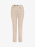 Pantalon carotte taille haute uni - Beige - 4