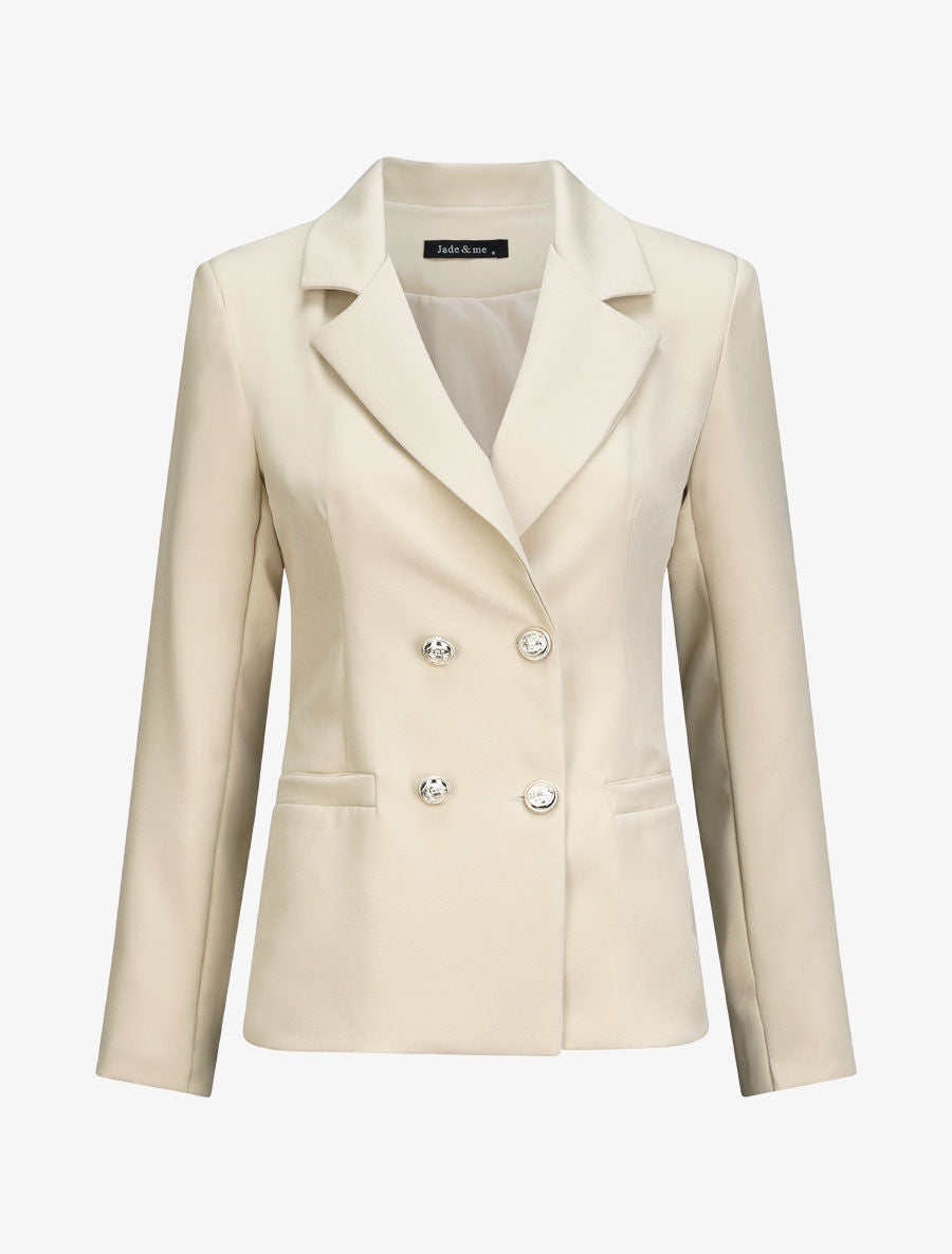 Blazer droit overzise - Beige - 1