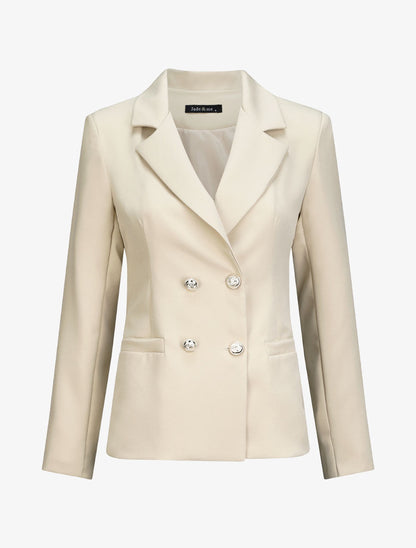 Blazer droit overzise - Beige - 1