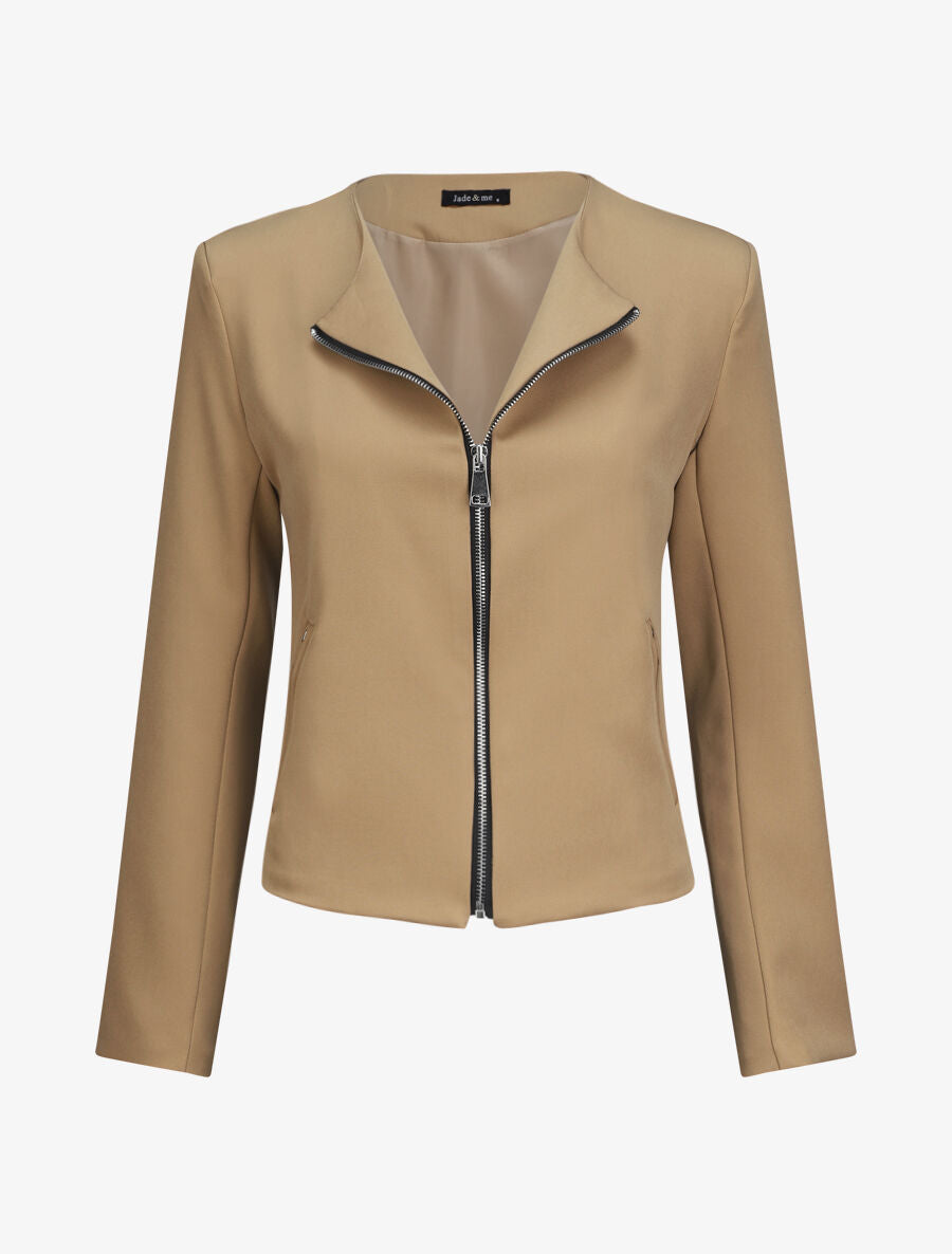 Blazer léger style perfecto - Camel - 1