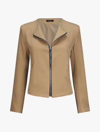 Blazer léger style perfecto - Camel - 1