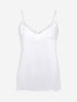 Caraco droit uni col dentelle - Blanc - 4