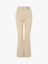 Pantalon taille standard coupe flare - Beige - 1