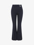 Pantalon taille standard coupe flare - Marine - 4