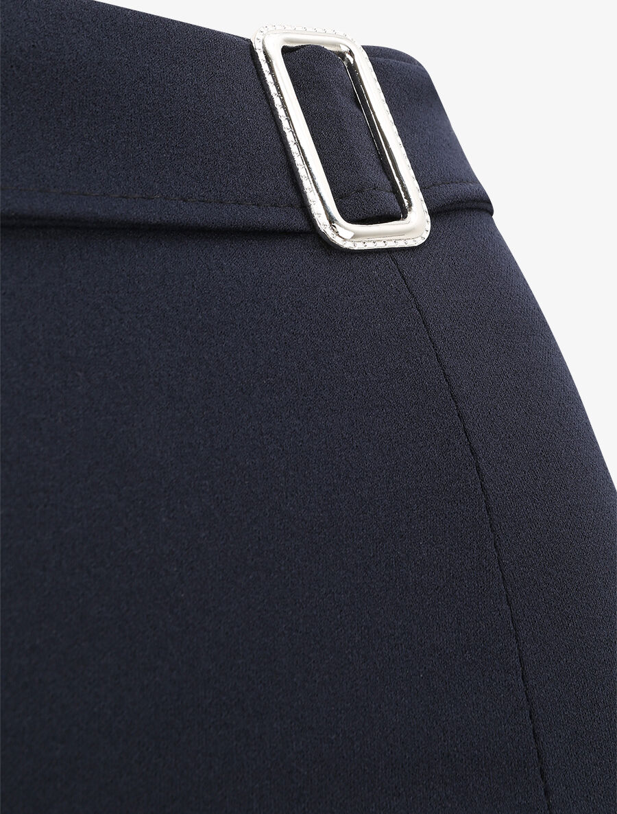 Pantalon taille standard coupe flare - Marine - 3