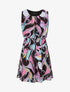 Robe en voile à imprimé psychédélique - Noir - 4