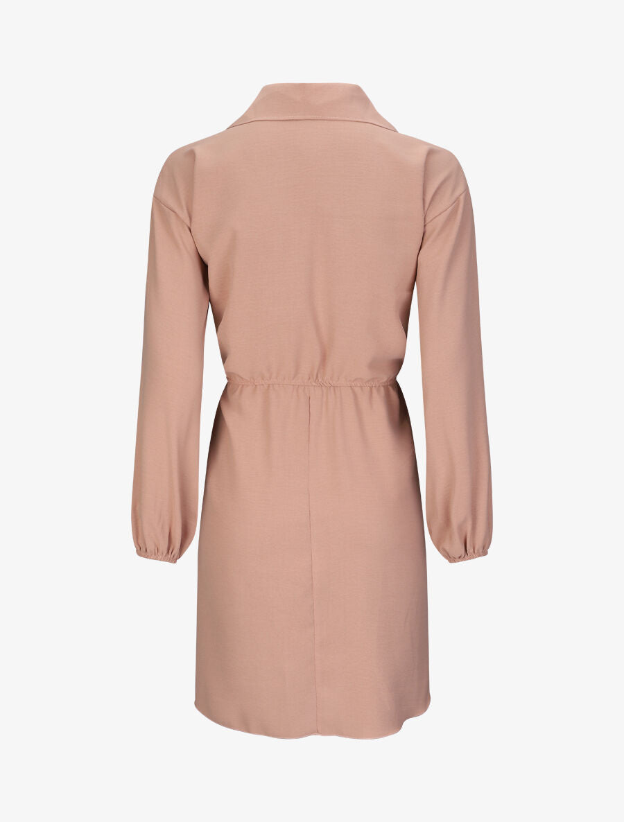 Robe chemise cintrée - Camel - 2