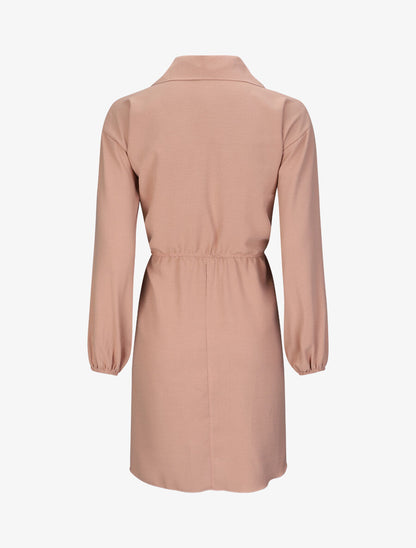 Robe chemise cintrée - Camel - 2