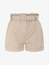 Short paperbag à revers - Beige - 1
