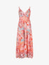 Robe longue empire imprimé mosaique - Rose - 4