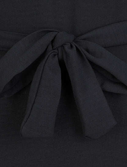 Robe longue fluide - Noir - 3