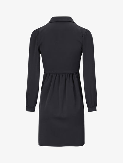 Robe chemise fluide - Noir - 2