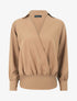 Blouse oversize asymétrique - Camel - 5