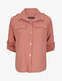 Chemise fluide unie - Rose - 1