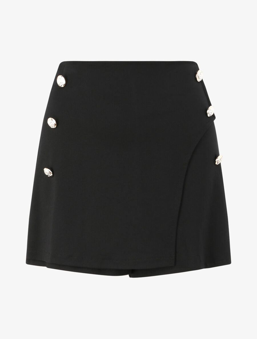 Short style jupe culotte - Noir - 1