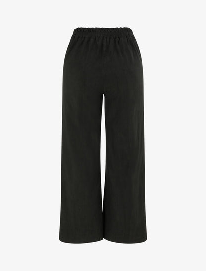 Pantalon ample coupe droite - Noir - 2